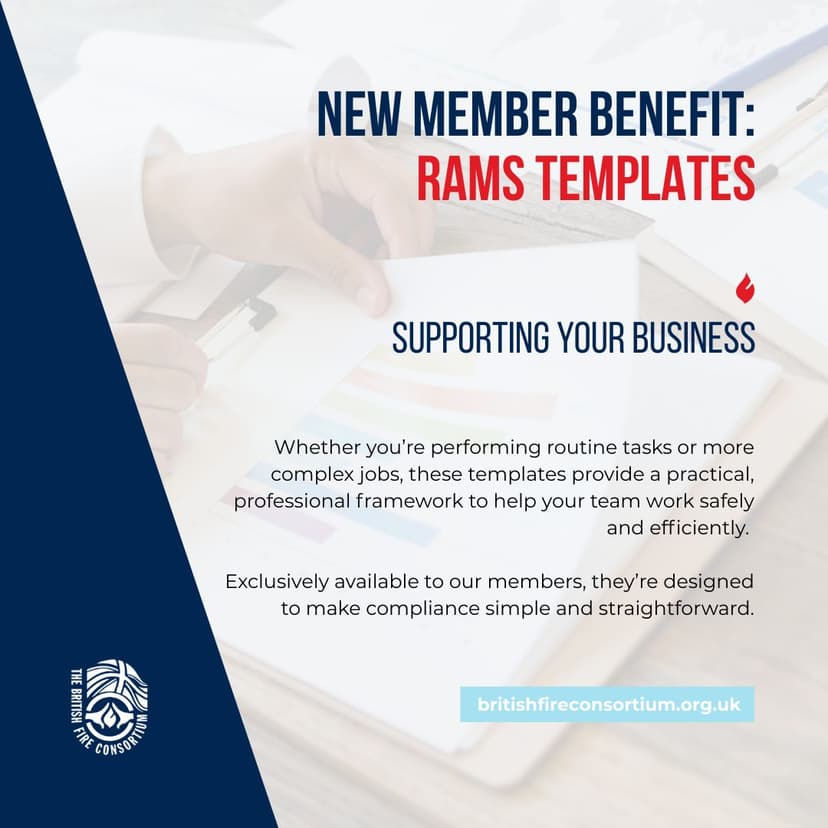 New Member Benefit: 27 Ready-to-Use RAMS Templates | British Fire ...