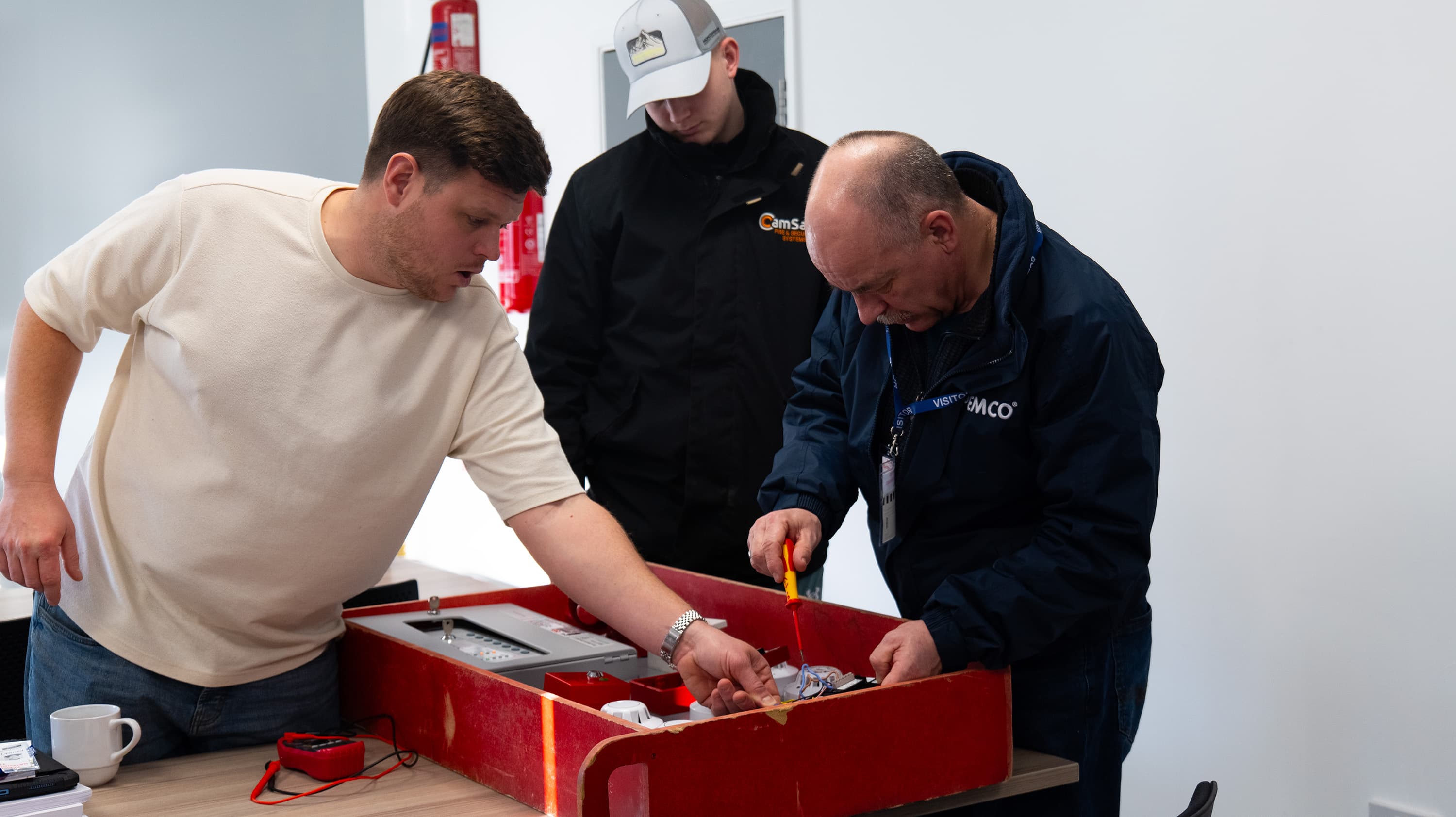 Fire alarm training session