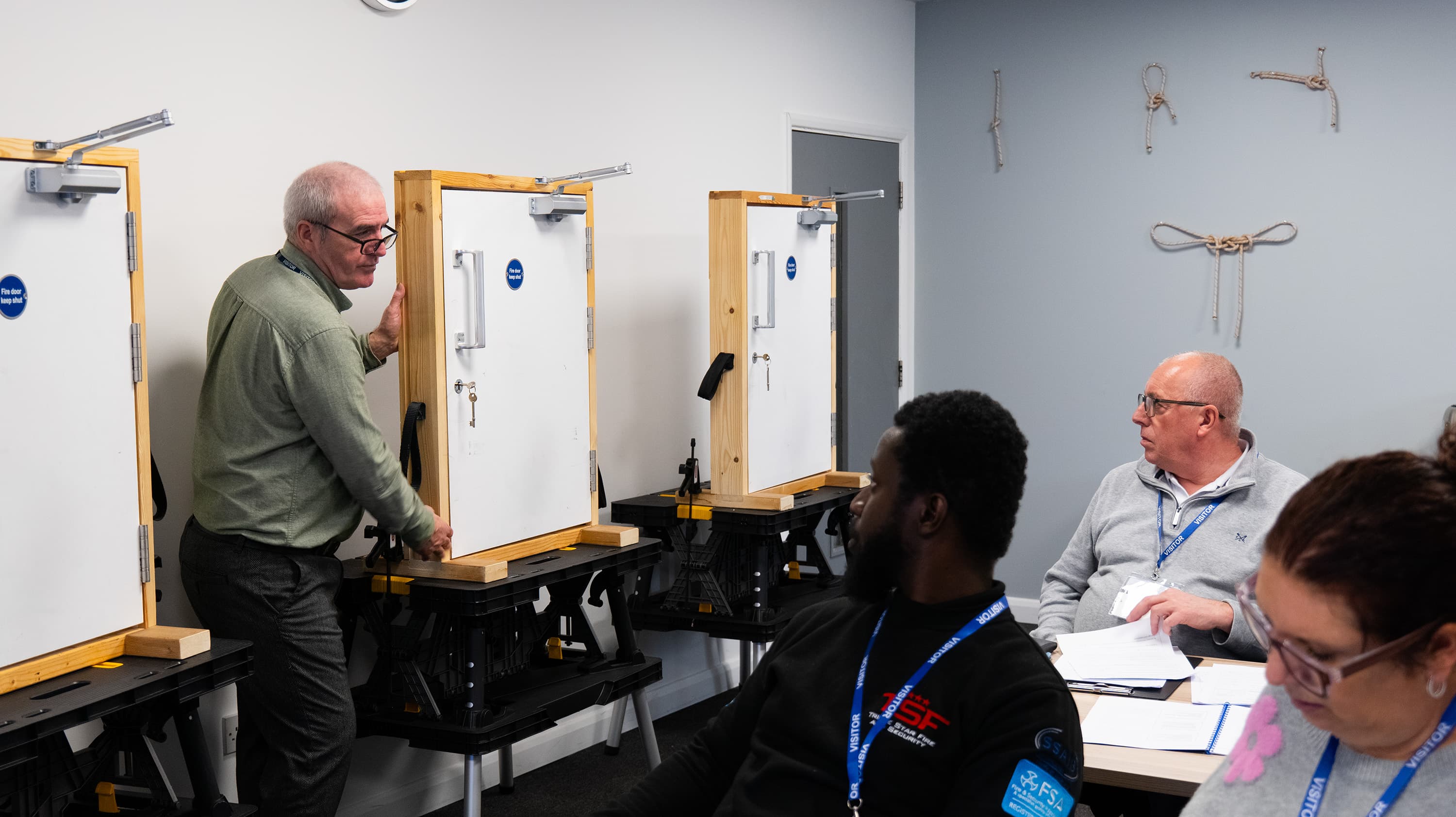 Fire door practical session