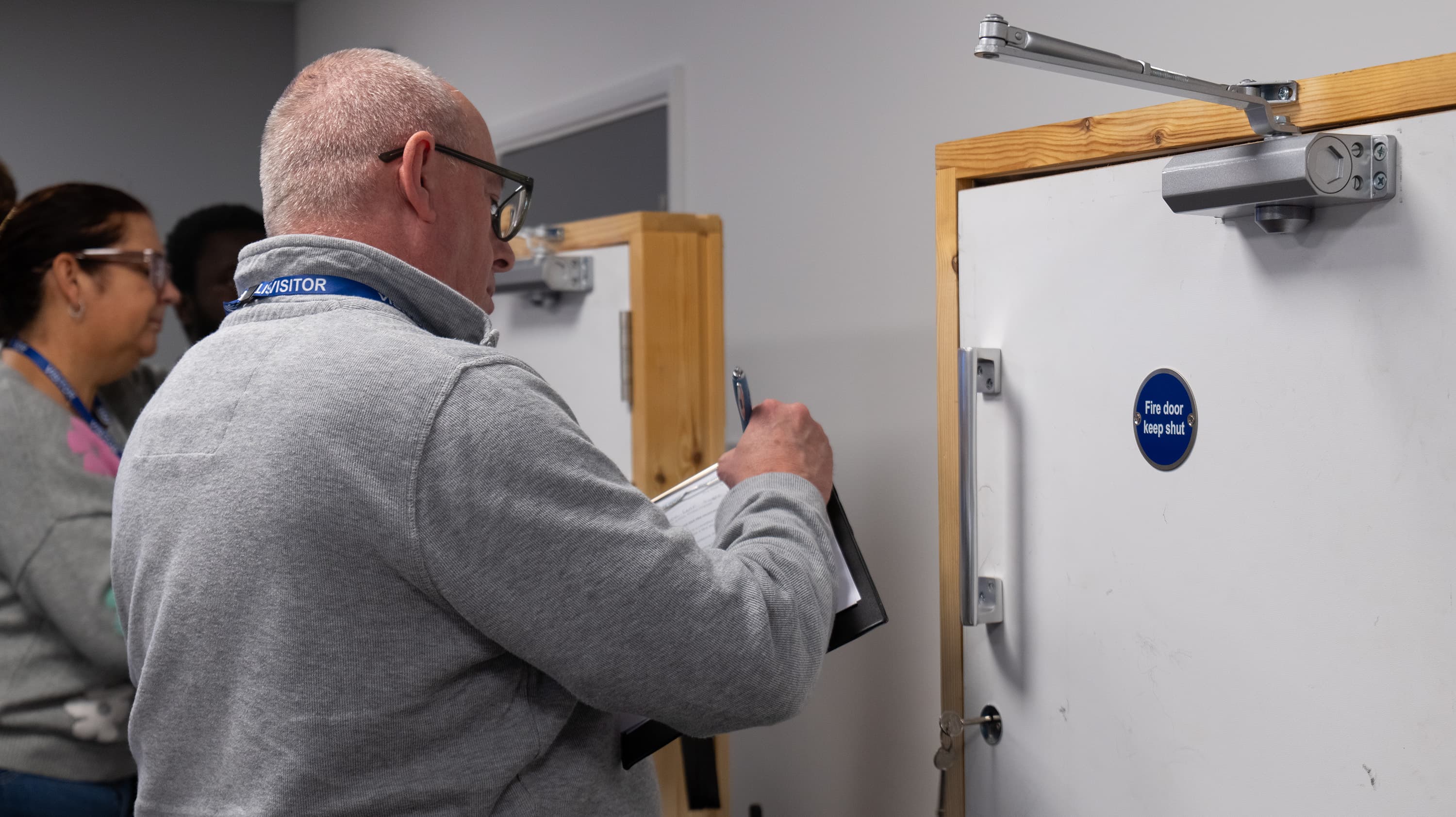 Fire door training exercise