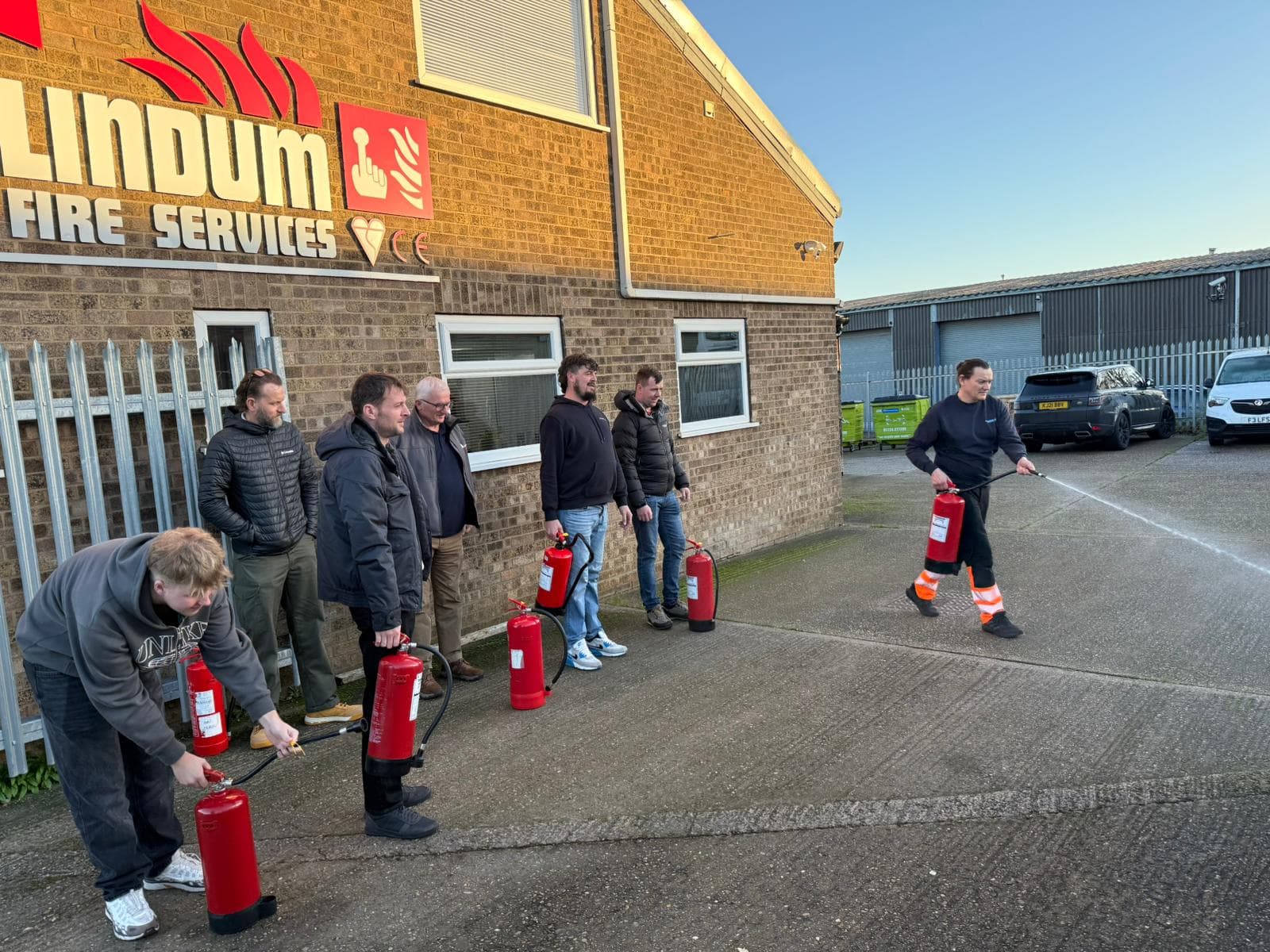 Extinguisher servicing practice