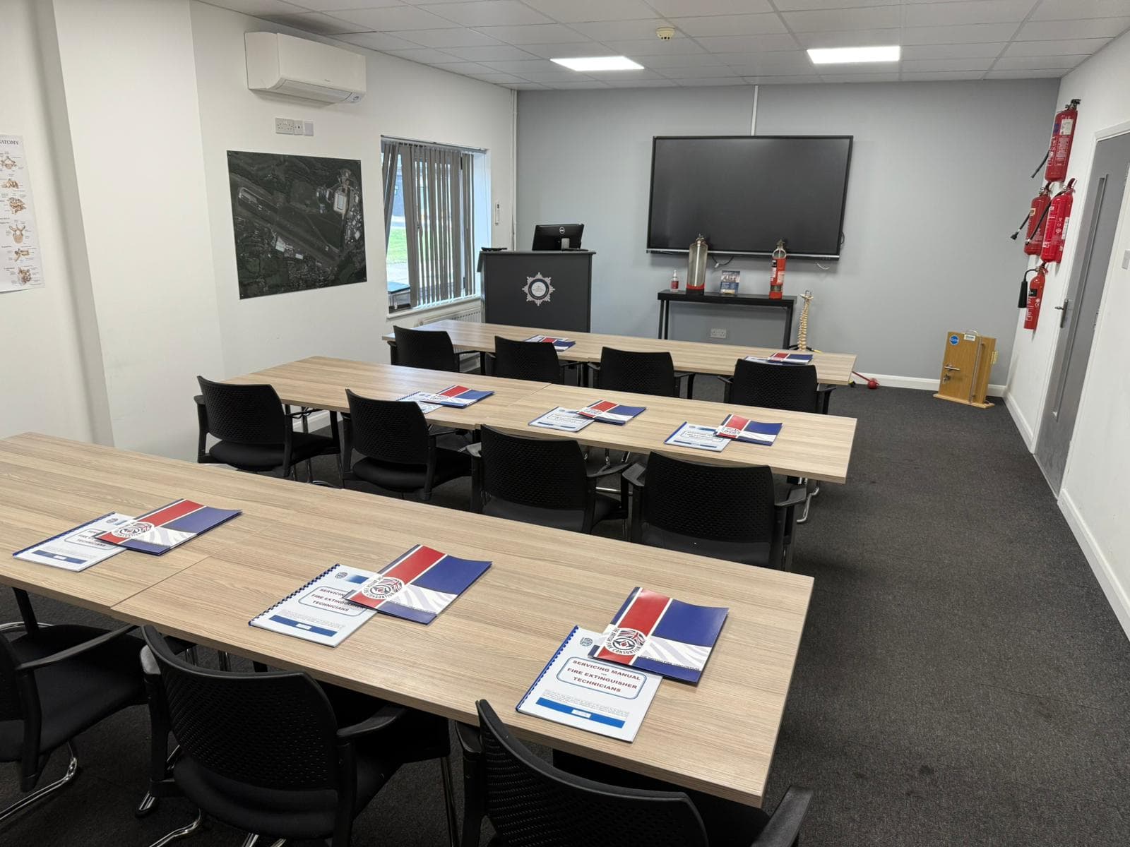 Extinguisher discharge and recharge